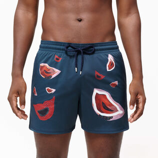 Pantaloncini mare uomo elasticizzati Passion - Vilebrequin x Deux Femmes Noires Goa dettagli vista 1