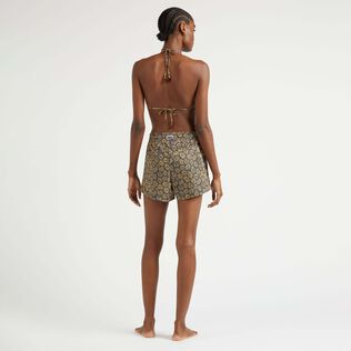 Women Swim Shorts Carapaces Navy back worn view