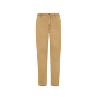 Men Tencel Satin Regular Pants Mocha front view
