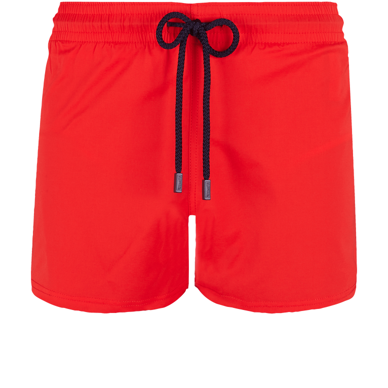 Men Swimwear Short And Fitted Stretch Solid - Man - Red