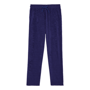 Men Terry Pants Solid Midnight front view