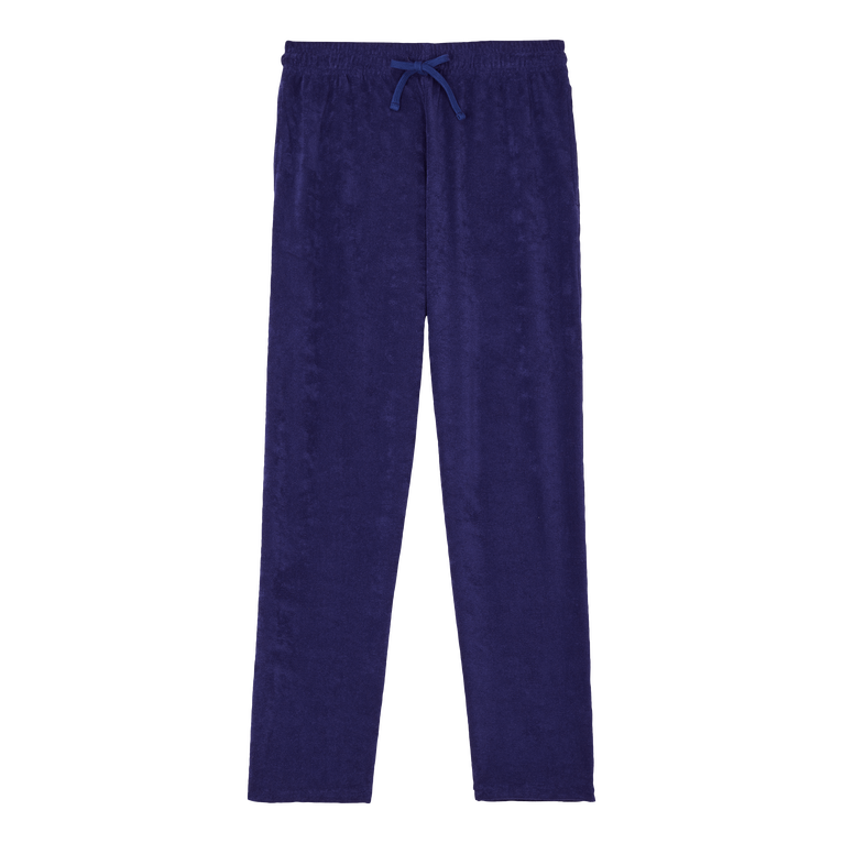 Men Terry Pants Solid - Pant - Polide - Blue - Size M - Vilebrequin