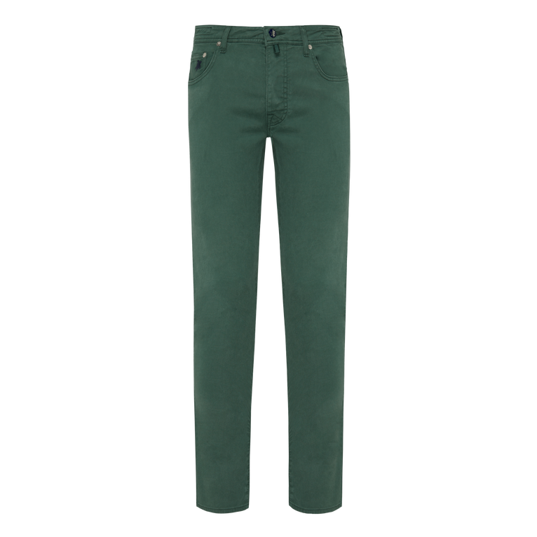 Men 5-pockets Tencel Gabardine Pants - Gbetta18 - Green