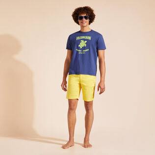 Solid Bermudashorts aus Tencel-Satin für Herren Sonne Details Ansicht 1