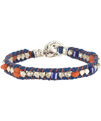 Bracelet tressé unisexe perles Everly- Vilebrequin x Gas Bijoux Faience vue de face