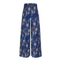 Women Large Silk Cotton Pants Eyes of the wind Midnight front view