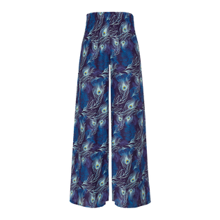Women Large Silk Cotton Pants Eyes of the wind Midnight front view