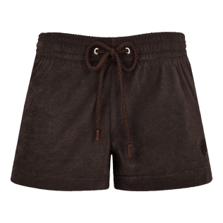 Women Swim Shorts Solid Earth front view