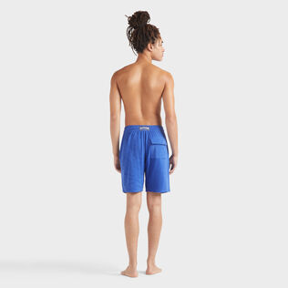 Terry Bermuda Shorts Solid Marrakech back worn view