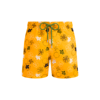 Men Swim trunks Embroidered Oursins Mango front view