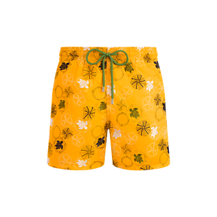 Men Swim trunks Embroidered Oursins Mango front view