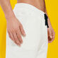 Men Jogger Cotton Pants Solid Off white details view 4
