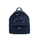 中性 Turtle 毛圈布双肩包 Navy 正面图