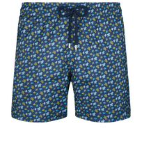 Men Ultra-light and packable Swim Trunks Micro Tortues Rainbow Navy front view