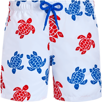 男童 Tortues Multicolores 游泳短裤 White 正面图
