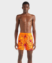 Bañador ultraligero y plegable con estampado Flocked Starlettes para hombre Fluo fire vista frontal desgastada