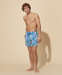 Men Swim Trunks Ultra-light and Packable Camo Seaweed Calanque front worn view