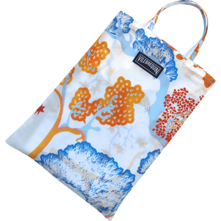 Cotton Voile Pareo Peaceful Trees White details view 1