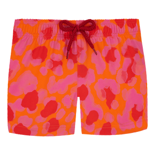 New Leopard Badeshorts für Mädchen Apricot Vorderansicht