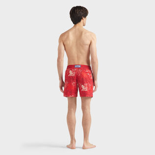 Men Embroidered Swim Trunks Octopussy - Limited Edition Lipstick back worn view