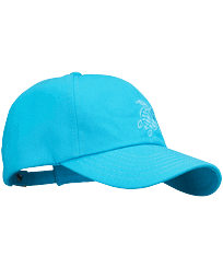 Cappellino bambino tinta unita Blu curacao vista frontale