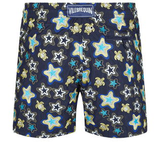 Bañador bordado con estampado Stars Gift para hombre de edición limitada Azul marino vista trasera