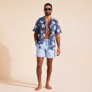 Men Swim Shorts Solid Flax flower details view 1
