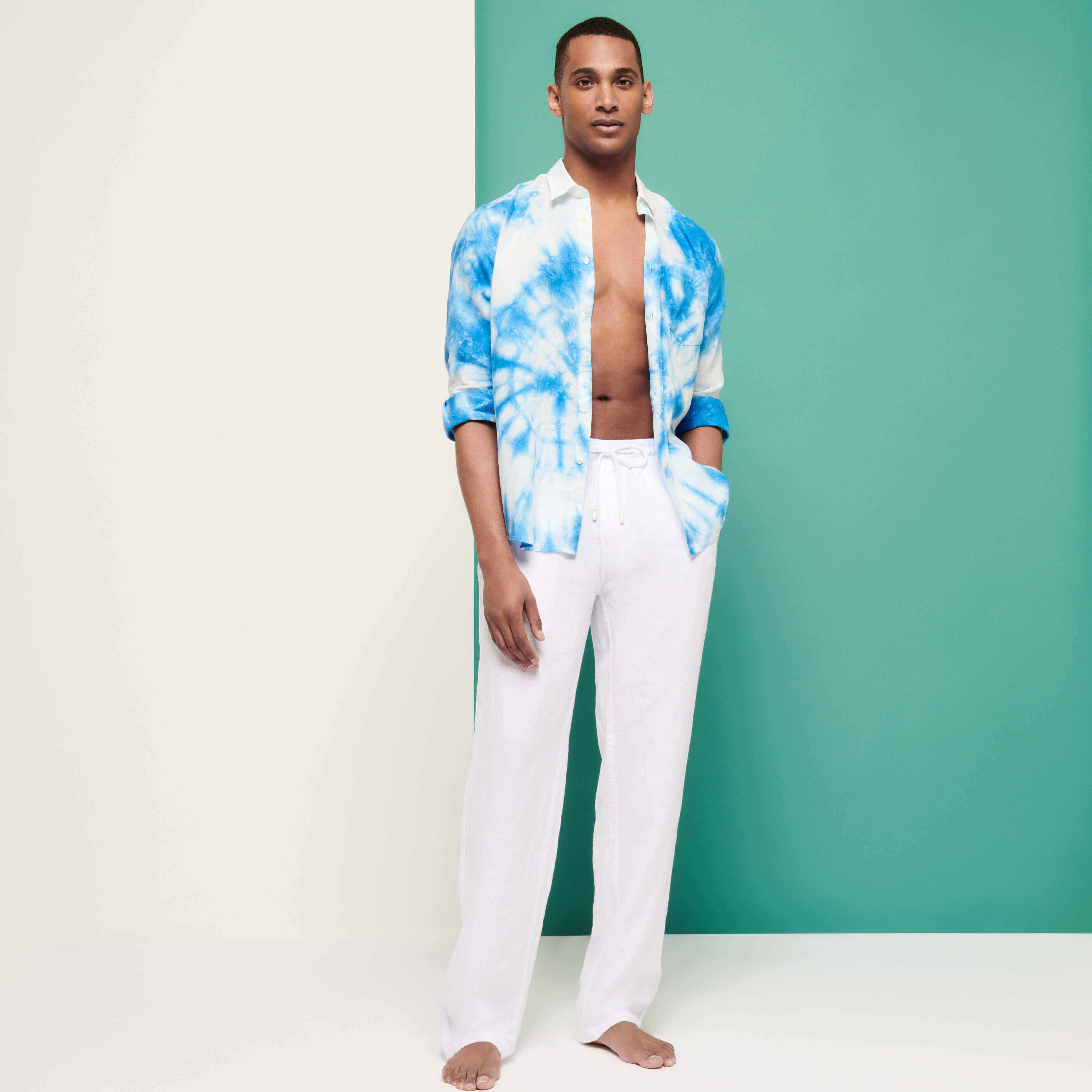 Pacha linen wide-leg pants