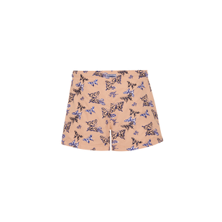 Pantalón corto de baño con bordado Disco Butterfly para mujer Blush vista trasera