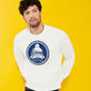 Men Cotton pullover Solid Off white front view