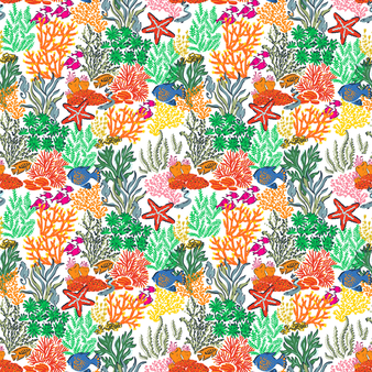 Sweat garçon à capuche Tortue imprimé Fonds Marins Multicolores Faience imprimé