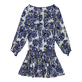 女士 Hidden Fishes 迷你连衣裙 - Vilebrequin x Poupette St Barth 合作款 Purple blue 后视图
