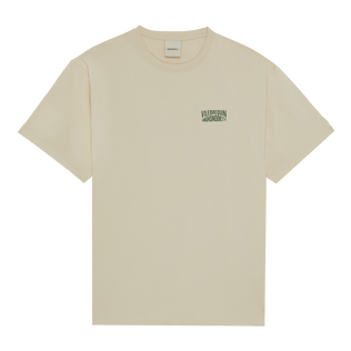 T-shirt uomo in cotone tinta unita - Vilebrequin x Highsnobiety Tofu vista frontale