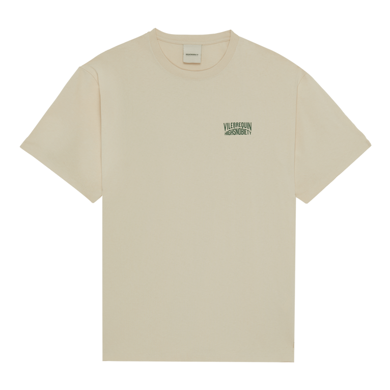 T-shirt Uomo In Cotone Tinta Unita - Vilebrequin X Highsnobiety - T-shirt - Ollie - Beige