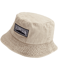 Unisex Linen Bucket Hat Solid Eucalyptus front view