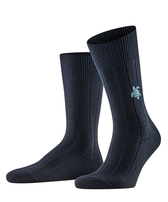 Calze uomo Tortues - Vilebrequin x Falke Press blue vista frontale indossata