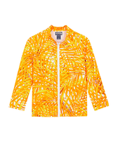 Camiseta de baño de manga larga y cremallera con estampado Palm Leaves para niño Mango vista frontal