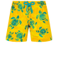 Bañador elástico con estampado Turtles Madrague para niño Yellow vista frontal
