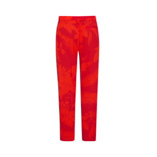 Pantalones de viscosa con estampado Flower Power para mujer Lipstick vista trasera