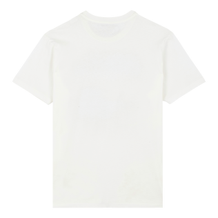 T-shirt uomo in cotone Malibu Lifeguard Off white vista posteriore
