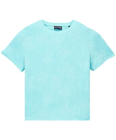 T-shirt en éponge enfant Ronde des Tortues Jacquard Thalassa vue de face