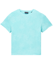 Camiseta de felpa con cuello redondo y estampado Rondes des Tortues para niños Thalassa vista frontal