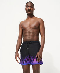 Men Others Printed - Men Swimwear Hot Rod 360° - Vilebrequin x Sylvie Fleury, Black front worn view