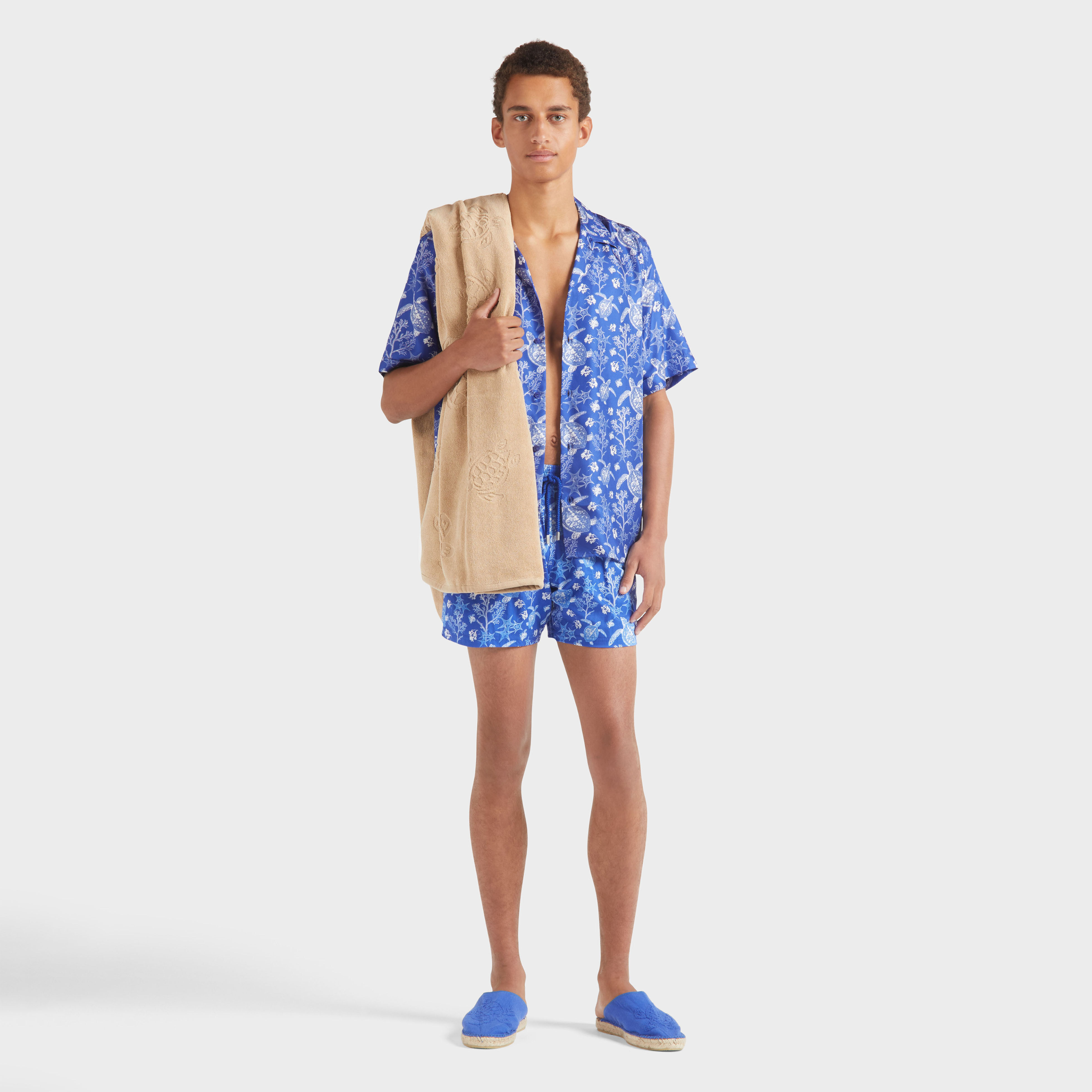 Men Stretch Short Swim Shorts X-Ray Turtles | Vilebrequin