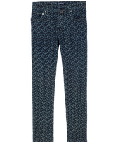 Jeans uomo a 5 tasche in denim di cotone Micro Turtles Corrosion Dark denim w1 vista frontale