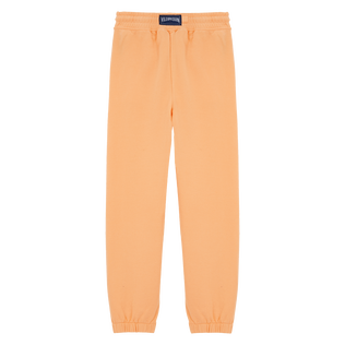 Pantalon jogging en coton garçon logo imprimé Fluo fire vue de dos
