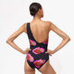 Costume intero donna asimmetrico Passion - Vilebrequin x Deux Femmes Noires Nero dettagli vista 3