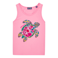 Top sin mangas con estampado Provencal Turtle para niña Caramelo vista frontal