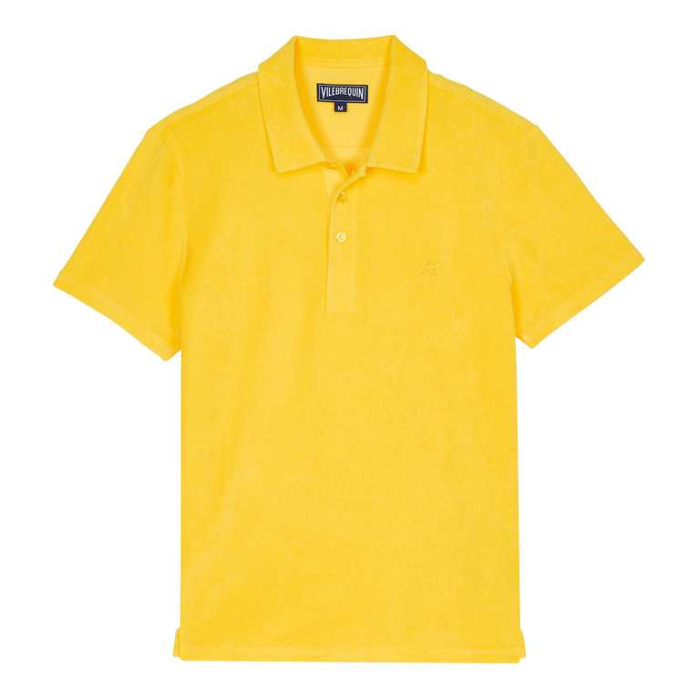 Men Terry Polo Solid - Polo - Phoenix - Yellow - Size XXL - Vilebrequin