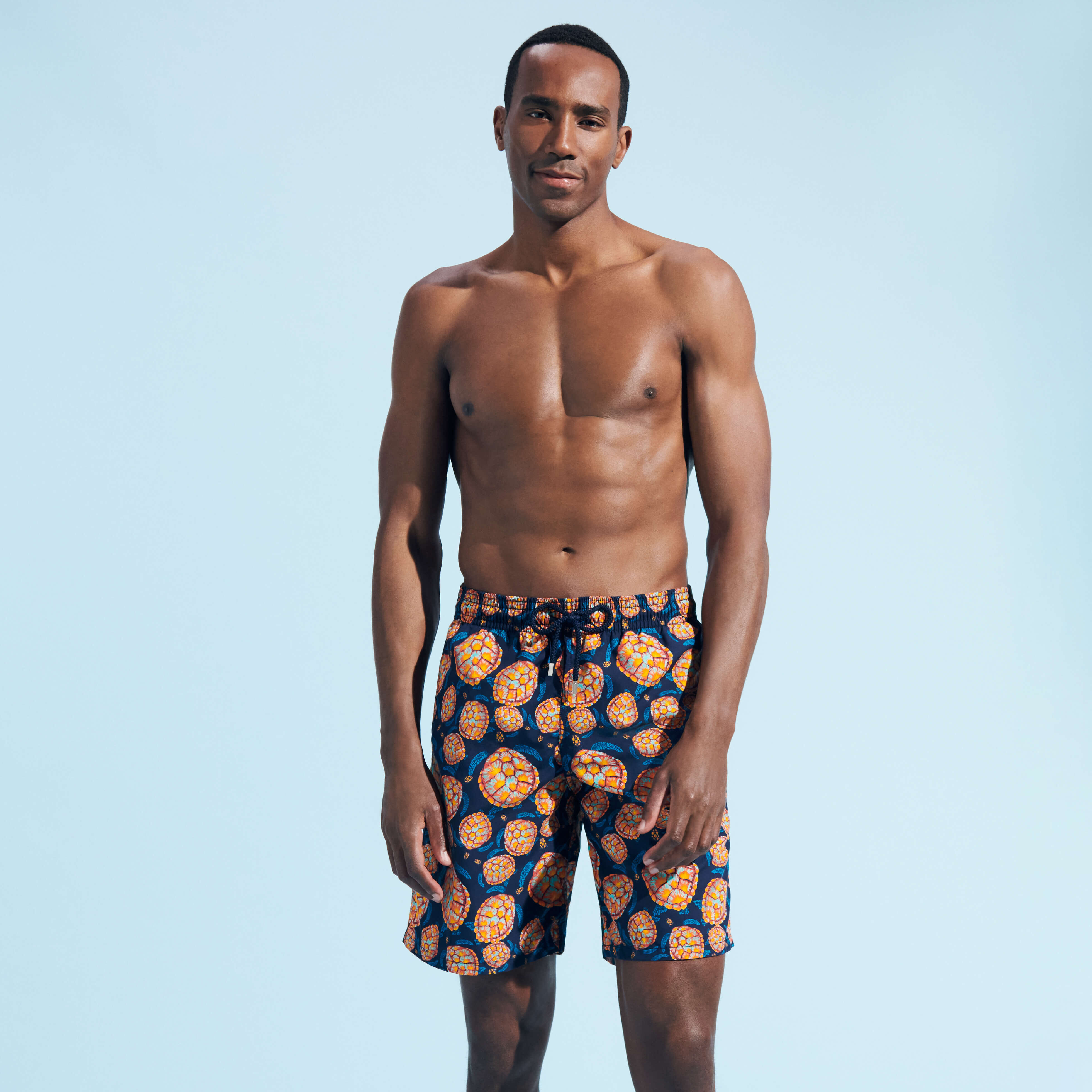 Long discount swim shorts